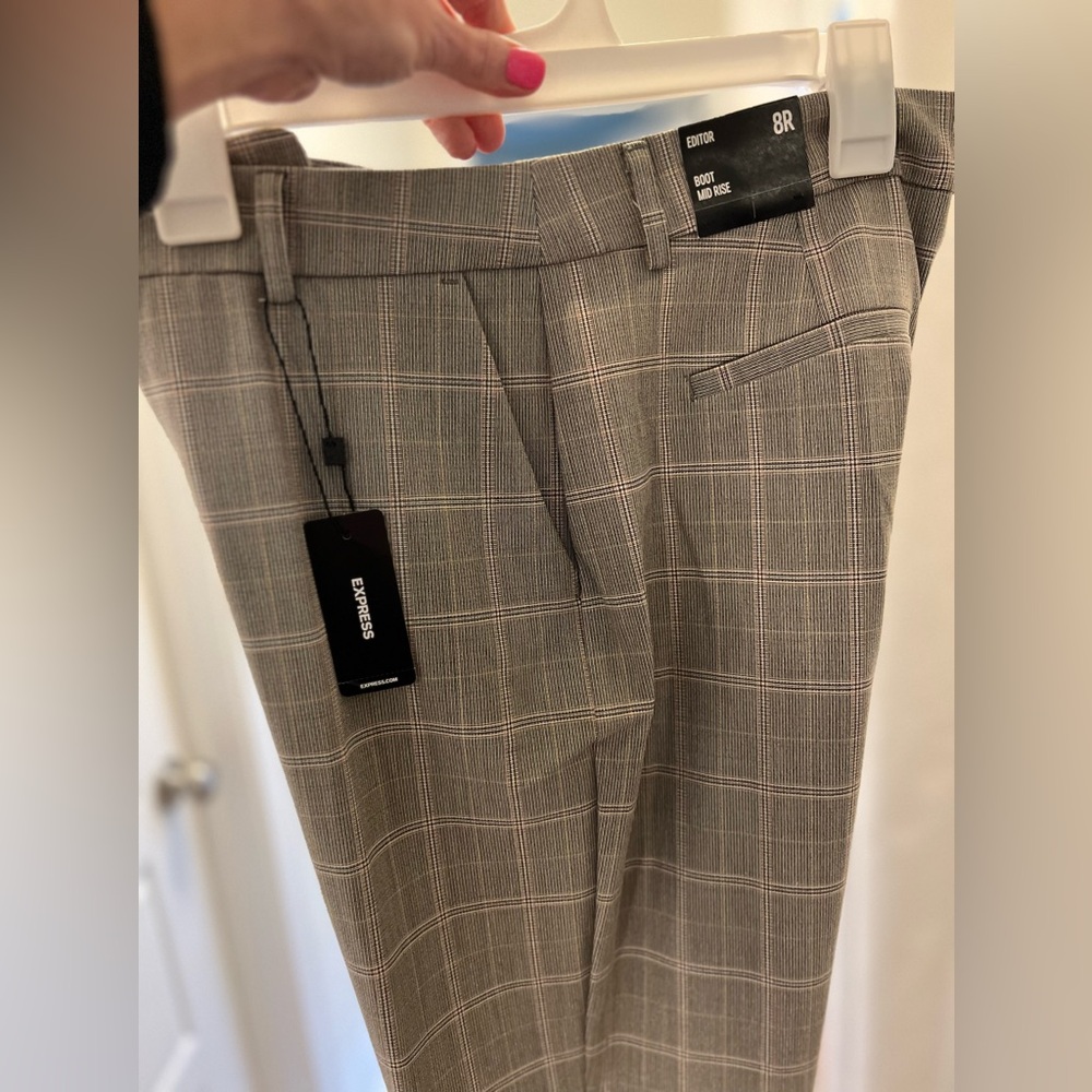 Express plaid pants boot cut